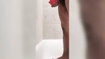 Peeing inside balloon