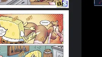 Spongebob seen Sand at work so he banged her