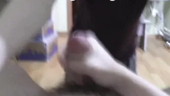 pov Sucking Off off a friend on camera