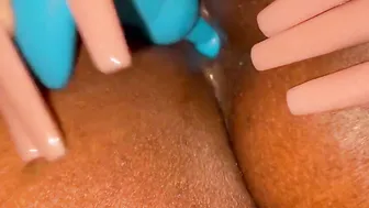 Close up anal play