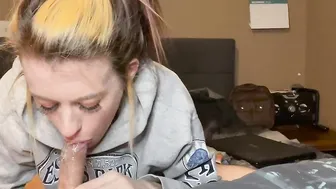 babyybutts bubble blow job Lots of spit bubbles with mouthpie view until the end.