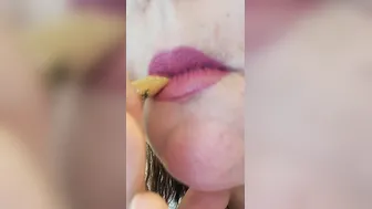 Insane closeup smoking