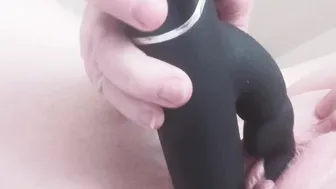 Quick wank with my favourite sex toy shuddering orgasm