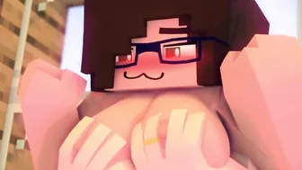 babe getting banged by Mega Futa Beauty - Minecraft