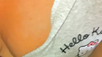 Hotwife bimbo already full of cum and hubby adds seconds