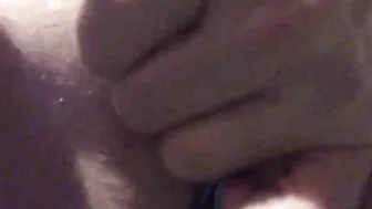 Being plowed by my ebony vibrator