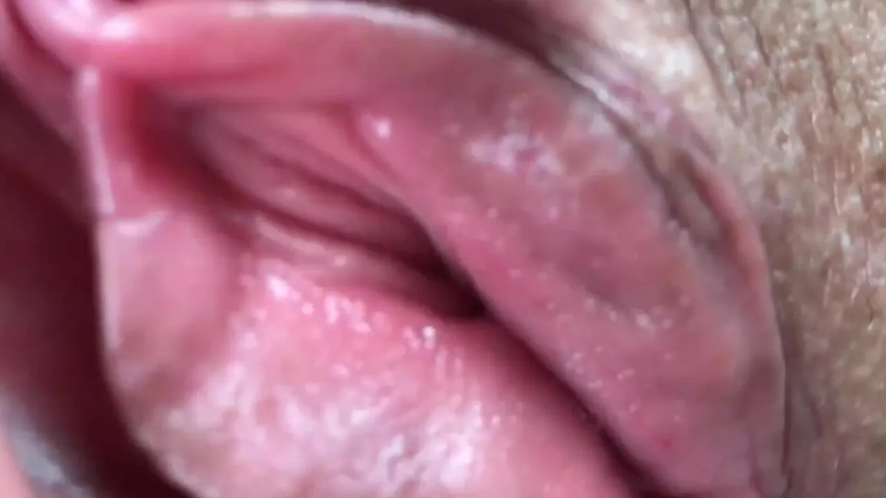 Leaking Sounds of Wide Open Vagina. Clitoris Rubbing Pulsating Orgasm picture