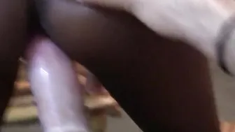 Voluptuous African Amateur Erotic chick Bj Huge White Penis