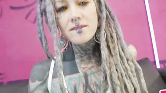 Intense TATTOO DAP action - 2 gigantic cocks inside 1 BUTT - anal gapes squirt ass to mouth prolapse facial cu