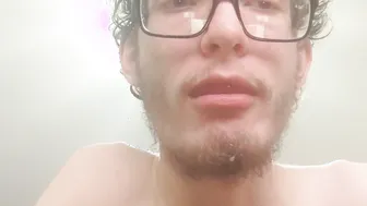 Thin bro loves to spit and vape circles