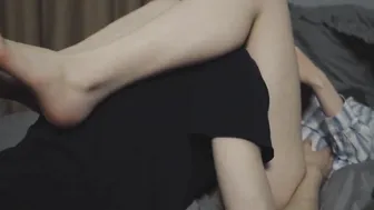 Licking Foot and Snatch of eighteen yo College Girl while her parents away
