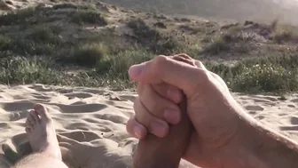 Slow Mo porn video – First slow motion jizzed on nudist beach