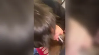 Sucking Off his ebony fattyyyy he cum inside my mouth silently but I loved it