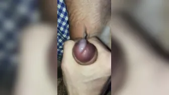 LUSTY Twinkie JERKS OFF  Drops a GIGANTIC Load on His Boy Foot
