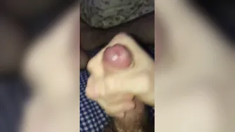 LUSTY Twinkie JERKS OFF  Drops a GIGANTIC Load on His Boy Foot