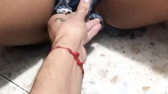 we make a huge puddle of piss into the score me and my friend