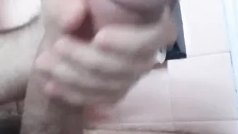 Throbbing gigantic dick masturbation and creampie