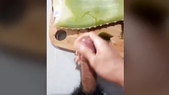 How to masturbate the cock with aloe vera lube gel and ejaculate a lot of sperm - pov tutorial