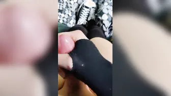 Adorable femboy jerks off and jizzes twice