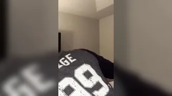 Step sister surprised with butt eating