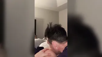 Step sister surprised with butt eating