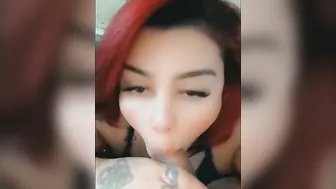Perfect red oral sex Hispanic add me on twitter @thickwithit93 to see all my videos