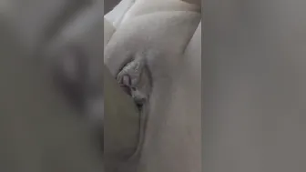 Taking some big black dick sex toy into my tight twat