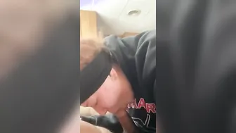 She blows the cum out nicely