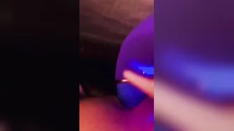 My swollen clitoris is about to bust so rough from my clitoris blowing sex toy 