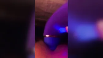 My swollen clitoris is about to bust so rough from my clitoris blowing sex toy 