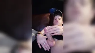 Jerk off into living room