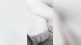 Having Fun with my creamy soak twat into the hot tub
