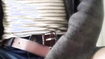 Crossdresser cum without hands