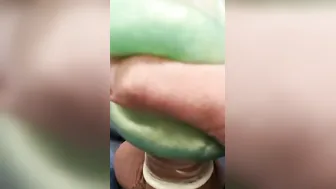 Masturbating with a Slime into a Condom
