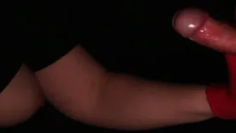 Red Pvc Gloves GloryHole Hand Job