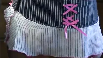 Nice ass bitch inside fishnet stocking on kitchen table fucking