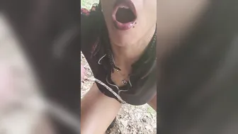 Outdoors Blowing pissing out my master penis with next door Outdoor