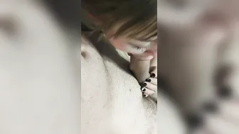 wifeys friend blows and swallows cum