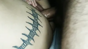 Gigantic cock tight twat