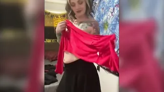 Goddess Ex-Wife tries on Outfits feels herself and plays with her VAGINA 