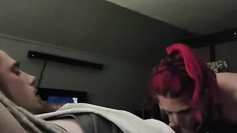 My Leaking Ginger Gf Jizzes Rough