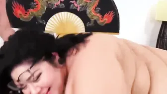 SSBBW Crystal Blue Makes The Bro Dive His Thick Cock Into Her Vagina