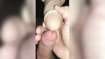 Squirting Sex Toy Cums Fake Semen All Over My Dick Nuts  Booty
