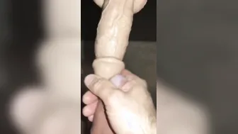 Squirting Sex Toy Cums Fake Semen All Over My Dick Nuts  Booty