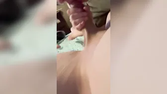 Giving daddy a hand