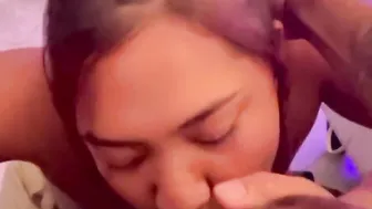 Thick Filipina maid getting vagina spread out