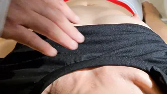Naughty breast grind - Play with my naughty puffy nipples I like it