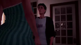 3D Futanari Family Story - Cutie Transexual milf and T-Girl Step-Sister seduced Dude for Sex