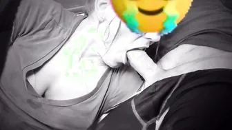 Sucking Off his dick before he fucks my snatch into a Goddess vehicle at the grocery store
