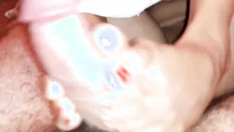 super bimbos with amazing foot doing excellent devils pedicure